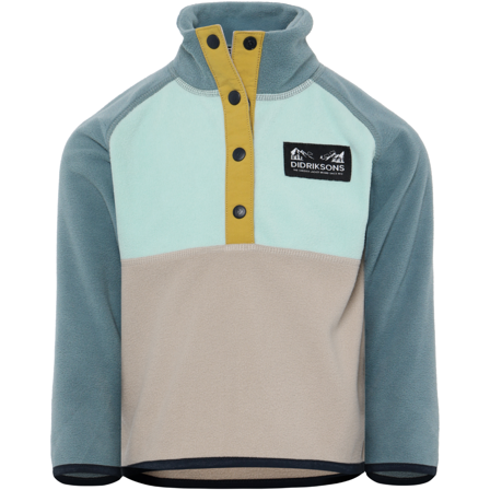 Didriksons Monte Kids Half Button 5 Ocean Mint