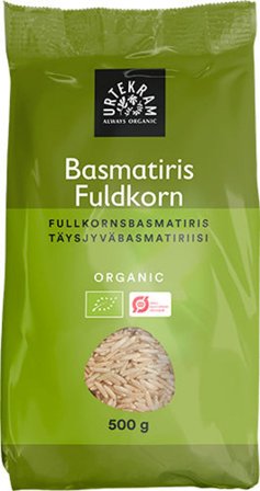 Urtekram Fuldkorns basmatiris Ø 500 g, Helse & Madvarer, Pasta, Ris & Bælgfrugter, Ris