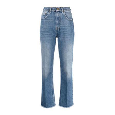 Golden Goose, Straight Jeans Blauw, Dames, Maat:W26