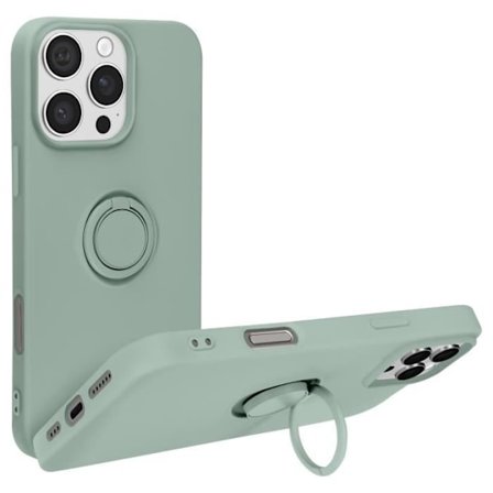 Skal till iPhone 16 Pro Max - AVIZAR - Flexibel Silikonring Stöd Grön