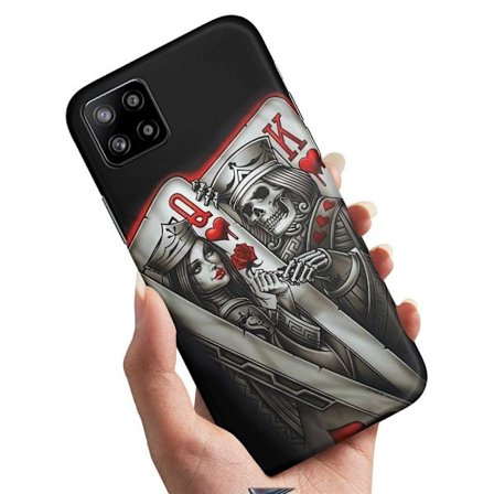 Samsung Galaxy A22 5G - Cover/Mobilcover King Queen Kortspil
