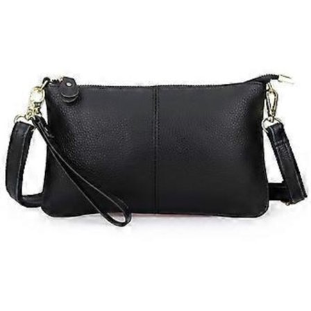 Läder Armbandsväska Clutch Plånböcker Liten Kuvert Crossbody Väska för Kvinnor