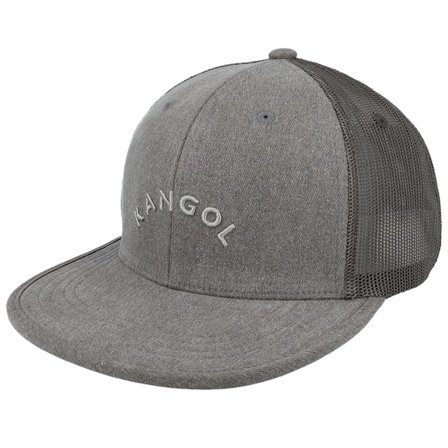 Kangol - Grey trucker Czapka Z Daszkiem - Soft Charcoal Trucker @ Hatstore