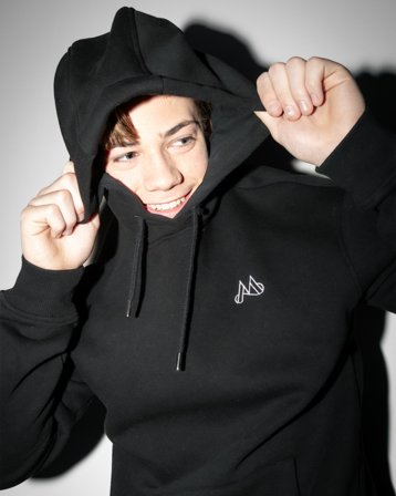 MAGGIORE Double Knit Hoodie Svart Hettegensere/Hoodies Gutt - Kids Brand Store