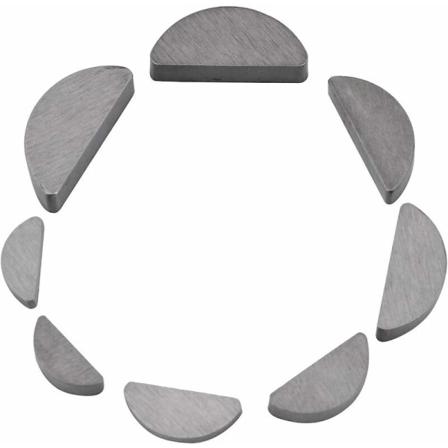 80 stk. Metal Halvmåne Nøgle Woodruff Nøgler Assorteret Sæt