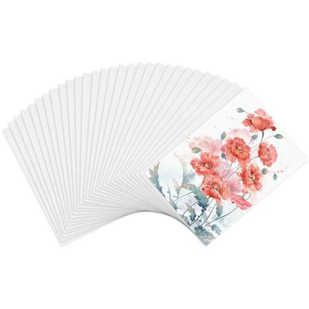 50 stk. akvarelpapir (300g) - A6