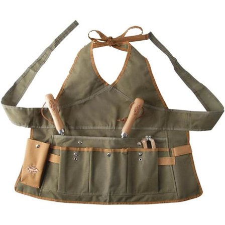 Dameforklæde, haveforklæde med lommer, ca. 68 cm x 1 cm x 64 cm