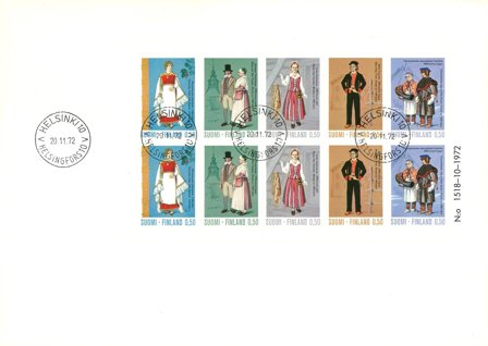 Finland - Lape V4 - Miniark med FDC
