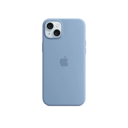Silikonskal för iPhone 15 Plus med MagSafe Vinterblå MT193,A