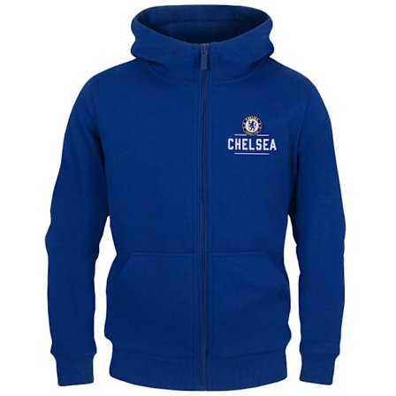 Chelsea FC Pojkar Full Zip Hoodie 4-5 År Royalblå