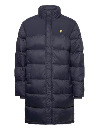 Longline Wadded Puffer Fôret Jakke Marineblå Lyle & Scott*Betinget Tilbud
