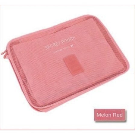 Reseförvaring sex delar set förvaringsväska Vattenmelon Röd