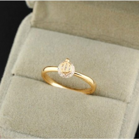 18K Guldbelagt CZ Ring