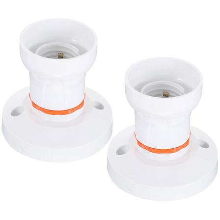 2 kpl Valonpistokkeen Sokelia E27/b22 Pohjaan Lamppu Pistokkeen Kattolampun Sokelia Adapteri Valkoinen 7.5x7.5cm White 7.5x7.5cm