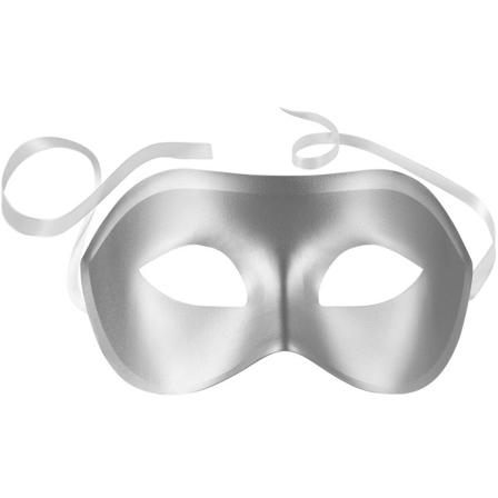 Tectake Venetiansk Mask, Enfärgad Silver