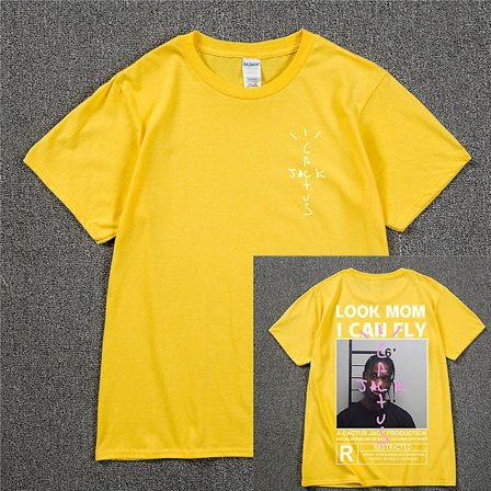 HOT Cactus Jack T-shirt 2022 Sommer Mænd Kvinder SE MOR JEG KAN FLYVE Tee ASTROWORLD Hip Hop Kortærmede T-shirts