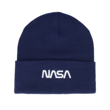 American Needle - Blå cuff Beanie - Nasa Knit Navy Cuff @ Hatstore