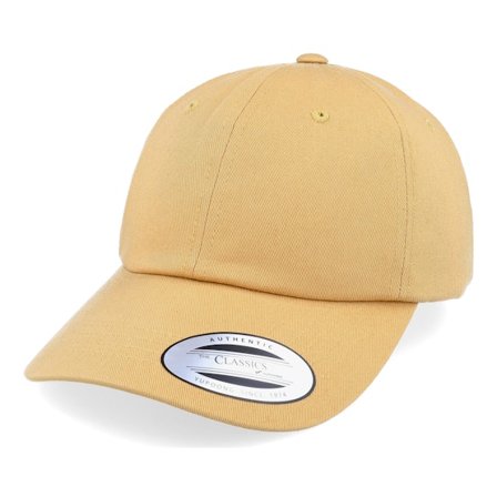 Yupoong - Beige unconstructed Cap - Curry Dad Cap / Unconstructed @ Hatstore