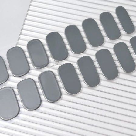 16 Tips Semi-Härdade Gel Nagelstickers Ren Färg UV/LED Lampa Gel Nagellack Wraps Långvarig Full Täckning Gel Sticker Nageldekoration##