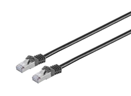 MicroConnect nettverkskabel - 20 m - svart