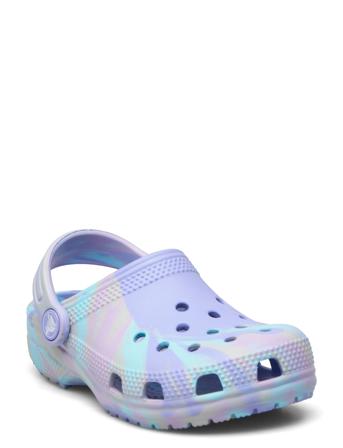 Classic Marbled Clog K Shoes Clogs Lilla Crocs*Betinget Tilbud