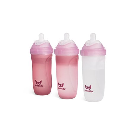 Herobility Nappflaskor Rosa 320 ml 3 pack