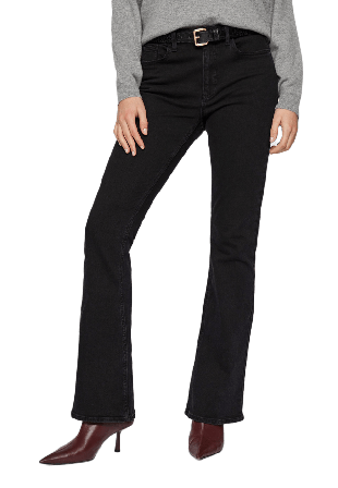 Vila VIBETTY Bootcut Jeans Normal midja Dam Svart M/30