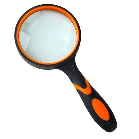10x Stor Læseforstørrelsesglas - Til Videnskabelige Bøger, Tidsskrifter, Insekter, Hobby, Observation - Premium Kvalitet - Skridsikker
