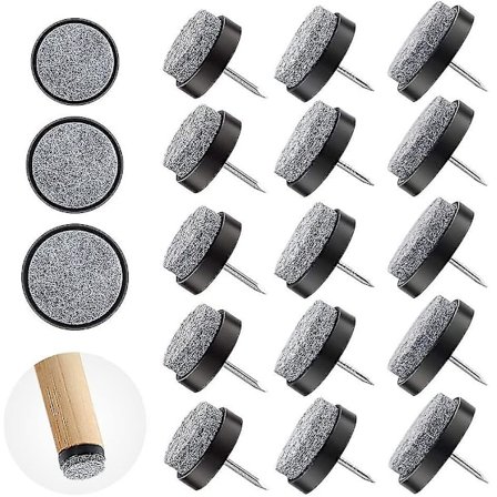 Filt Glidende Skruer, 90 X Filt Glidende - Filt Stole Møbler Glidende 20 Mm, 24 Mm