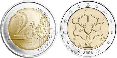 Belgien 2006 - Renovering af Atomium i Bruxelles - 2 euro mønt