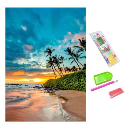 5d diamant maleri diamant maleri strand 30x20