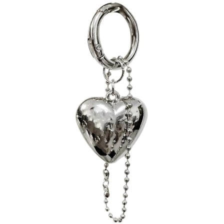 Trendy hjerteformede nøkkelringer med delikat anheng Nøkkelringer Håndlagde smykker for kvinner og menn Unik veskedekorasjon