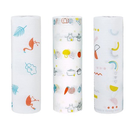 Trykte engangskluter våt- og tørre kluter kjøkkenhåndklær non-woven engangskluter