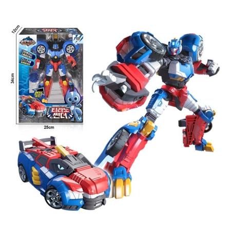 Korea Anime Mini Force Transformation Leker Elektrisk Warrior Deformert Robot Action Figur