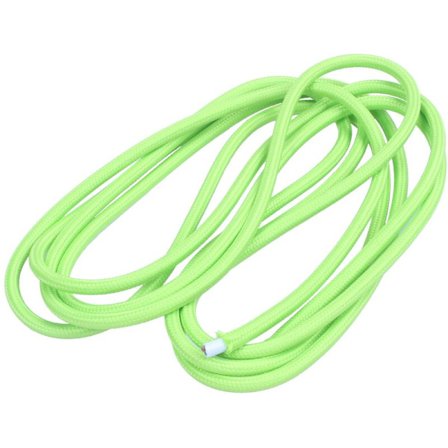 Vintage punottu kangasvalaisinjohto 2-johdin, vihreä 3 metriä