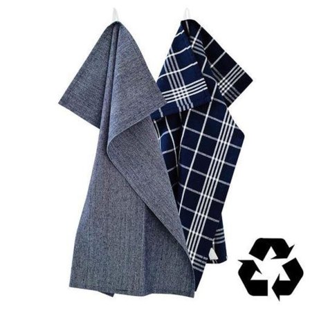 Kökshandduk 2-pack recycled by wille
