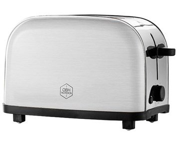 OBH Nordica Manhattan Steel 2 / 2267 - Brödrost i rostfritt stål med smulbricka