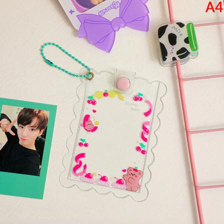 Ins E Akryl Transparent Korthållare 3 Tum Kpop Photocard Pho