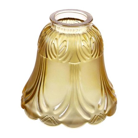 OSALADI Utskiftbar Lampeskjerm i Glass, Gylden Transparent Lampeskjerm Bordlampe Deksel for Stue Soverom