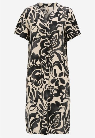 Soyaconcept - Vävd, mönstrad viskosklänning - svart / mönstrad - för damer - S (38) - Cellbes