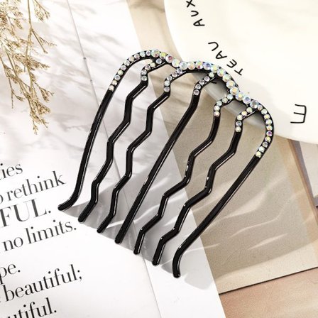 3 st U-formad hårkamplatta Sjutands hårklämma C C C