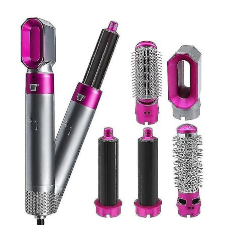 Huacreate Electric Hair Styler Hair Dryers 5 In 1 Hair Curler Automatic Hair Straighteners Blow Dryer Brush Dry & Wet