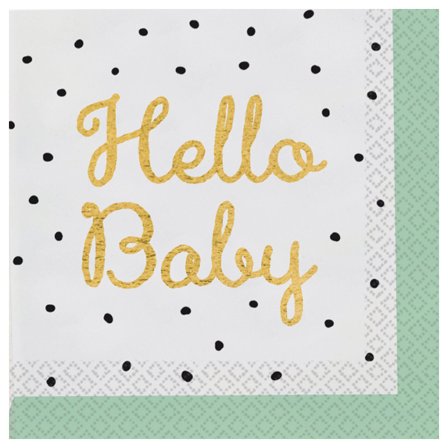Hello Baby Servett 16-pack - Partyninja.se