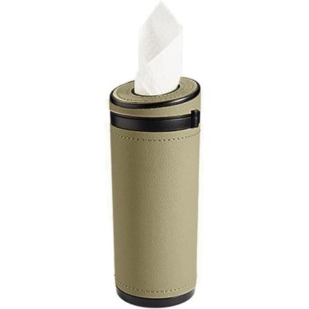 Mjukpappershållare för bil - Beige, Universal Läder PU Mjukpappershållare Tis