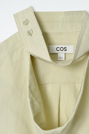 COS Women's Blusa Senza Maniche Con Dettaglio Cut Out in Verde