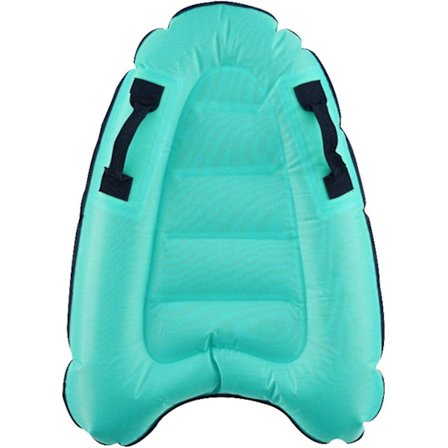 Uppblåsbar Surfbräda för Kroppen, Bärbar Surfbräda med Handtag, Simbrädor för Barn och Vuxna, Vikbar Sommarflytbräda