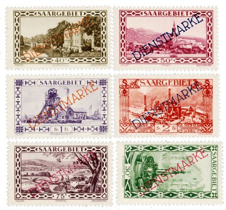 Tyskland/Saar 1927 - MICHEL D16/21 - Postfrisk