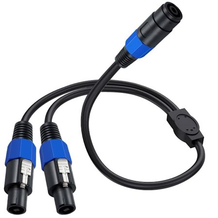 2025 Seneste Model Speakon Splitter Kabel, Speak-on 1 Hun 2 Han Audio Kabel, Højttalerforlængerkabel, Højttaler Break Out Kabel med Twis