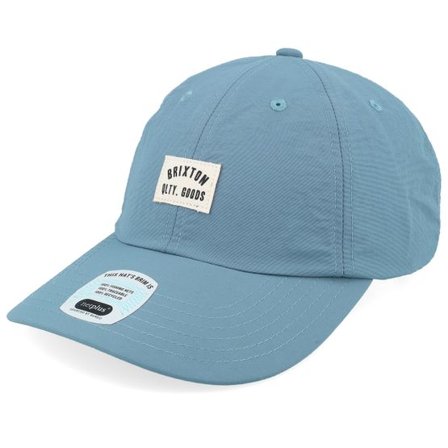 Brixton - Blå Keps - Woodburn China Blue Nylon Dad Cap @ Hatstore