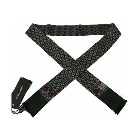 Dolce & Gabbana Silky Scarves grön, Herr Halsdukar, Herr, Storlek: ONE SIZE